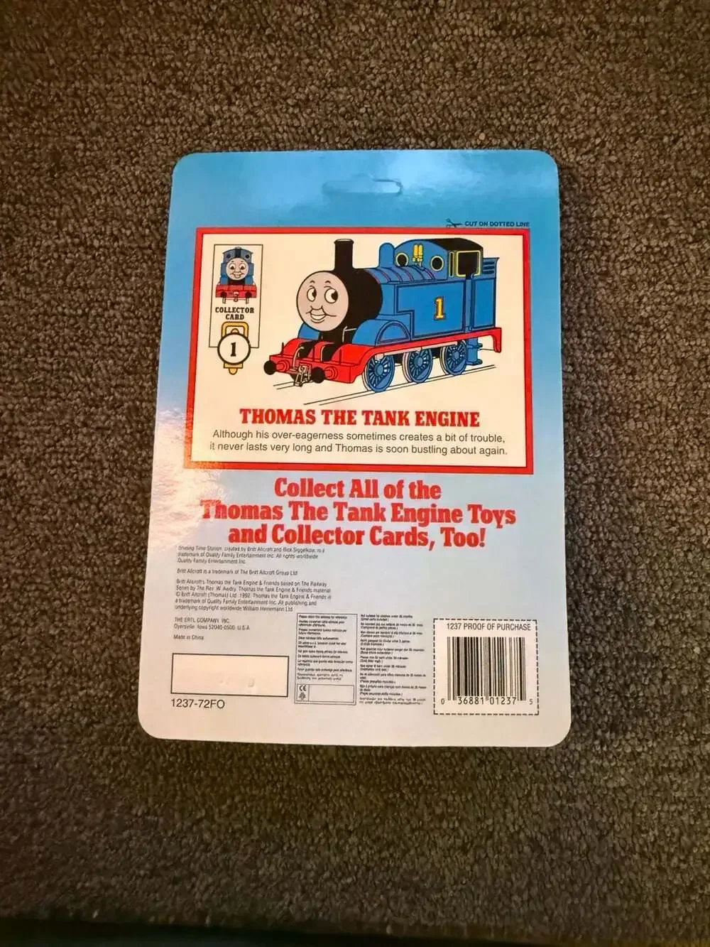 Vintage 1992 ERTL Shining Time Station Thomas The Tank Engine Die-Cast Metal Toy